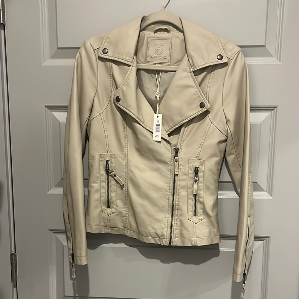Faux Leather Jacket NWT XS